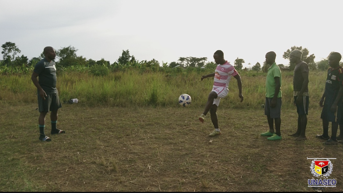 Clinic training on the pitch