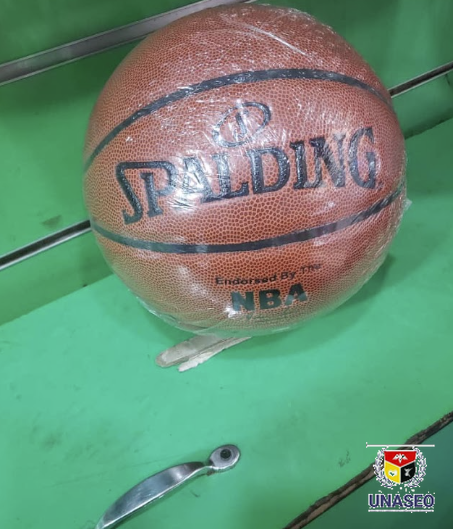Basketballs gathered for donation