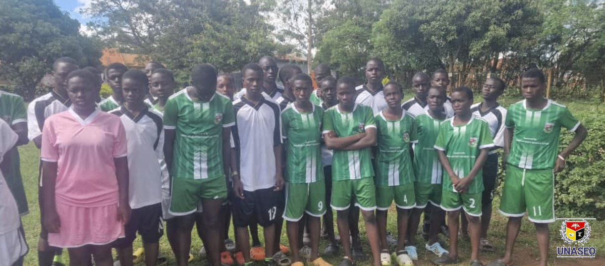 Kalongo Seed students in their new kit